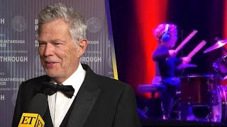 David Foster REACTS to 3-Year-Old Son's PRODIGY Drum Skills (Exclusive)