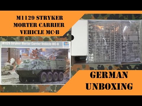 Maqueta de vehículo Militar M1129 Stryker Mortar MC-B Trumpeter 01512 Escala 1:35 