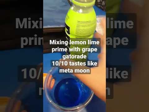 Mixing grape gatorade and lemon lime prime #drinkprime #gatorade #shorts #blowthisupforme
