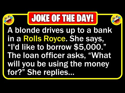 🤣 BEST JOKE OF THE DAY! - A blonde walks into a bank in New York City and... | Funny Daily Jokes