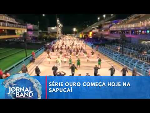 Começa o desfile das escolas de samba da Série Ouro no RJ | Jornal da Band