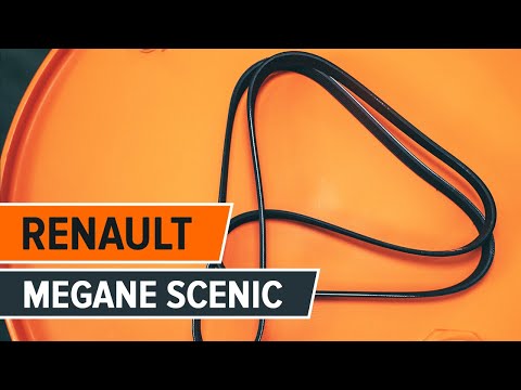 How to change a V-ribbed belt on RENAULT MEGANE SCENIC [TUTORIAL AUTODOC]