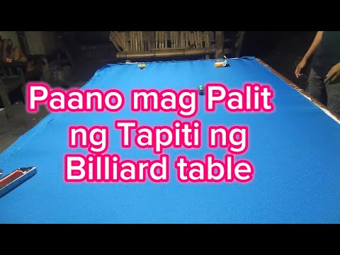 Paano mag palit ng tapiti sa billiard table.( How to change tapiti. #viralvideo #tapiti #cloth