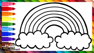 Draw and Color a Rainbow 🌈 Drawings for Kids