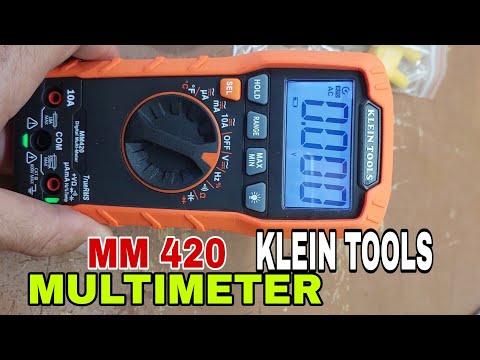 KLEIN TOOLS MM420 multimeter, unboxing & Testing