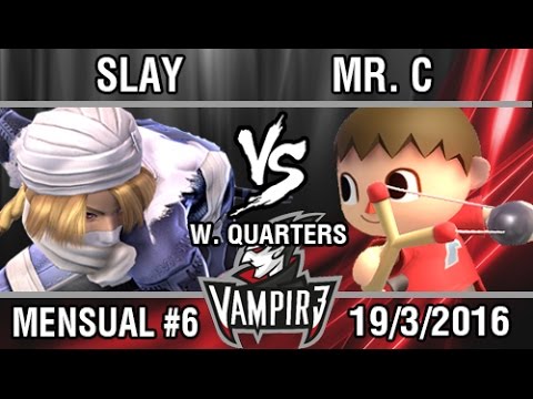 [Vampir3 Mensual #6] Slay (Sheik) vs Mr. C (Aldeano) SSB4 Winners Quarters