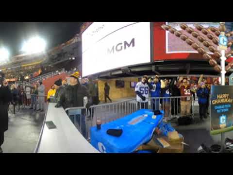 360 view Cteen & Chabad of Maryland Menorah lighting at FedEx Field