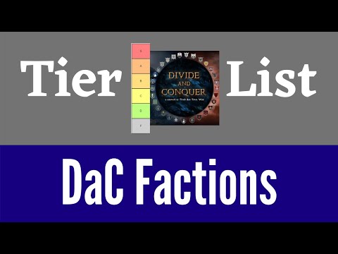 THE Divide and Conquer Faction Tier List (v4.6 AND v5)