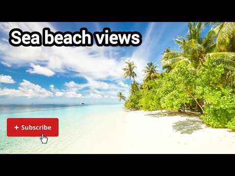 Wonderful sea beach video clips| | Aerial sea beach  scenery | most beautiful sea beach views