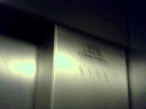 Old Otis Traction Elevator With Slamming Doors At Galleries Carpark, UK