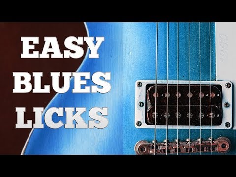 Easy Blues Guitar Licks With Tabs (15+ Pak)
