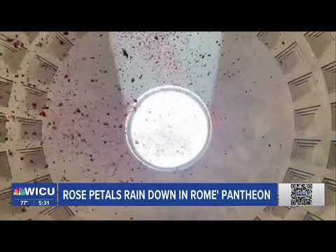 WOW Video: Rose Petals Rain Down in Rome's Pantheon