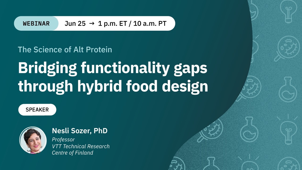 Dr. Nesli Sozer: Bridging functionality gaps through hybrid food design