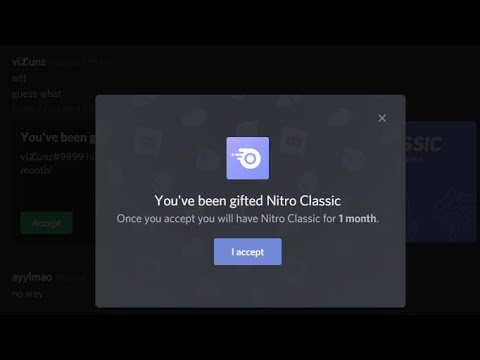 used discord nitro gift link