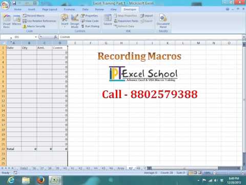 Advanced Excel VBA Macros Training with Sujeet Kumar(Recording Macros)