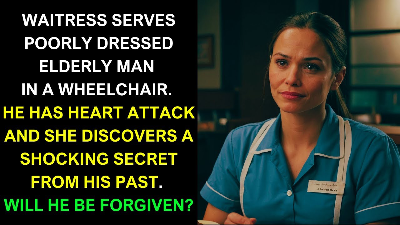 Waitress serves an elderly man, he becomes ill and she discovers a shocking secret from his past