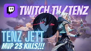 TenZ Jett Ascent RADIANT RANKED