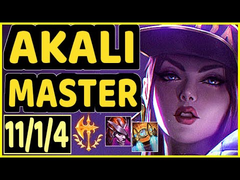 CHOVY (AKALI) - 11/1/4 KDA MID GAMEPLAY - KR Ranked MASTER