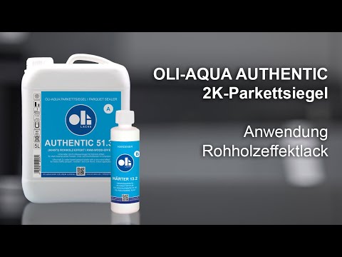 Anwendungsvideo Rohholzeffektlack OLI-AQUA AUTHENTIC 51.30 auf Parkett
