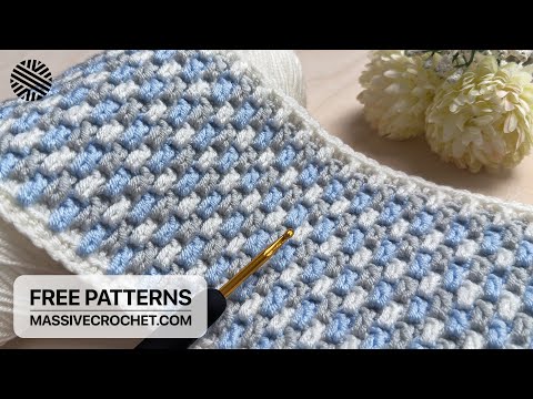 VERY EASY Crochet Pattern for Beginners! 👌 Crochet Stitch for Baby Blanket, Bag, Sweater & Scarf
