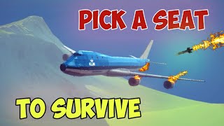 Choose a Seat to SURVIVE #2! Bet you can't guess all of them | Plane Crash