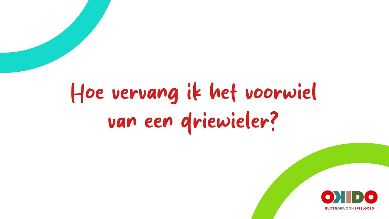Okido voorwiel vervangen