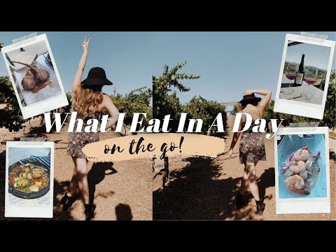 What I Eat In A Day (On the Go) // Cheat Day At the Wineries!