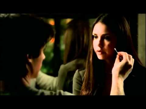 3x06 Damon & Elena first aid Vampire Diaries Smells Like Teen Spirit