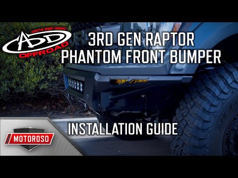 INSTALL GUIDE - ADD Phantom Front Bumper for Gen 3 F-150 Raptor 2021+
