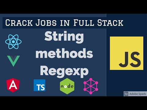 javascript Interview String methods Regexp 08