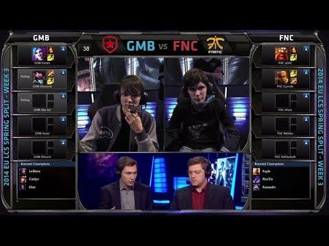 Gambit Gaming vs Fnatic | Season 4 EU LCS Spring split 2014 W3D2 G4 | Fnatic vs Gambit | GMB vs FNC