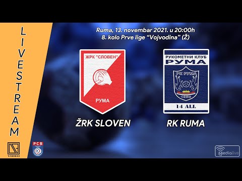 [13.11.2021.] ŽRK "SLOVEN" Ruma - RK "RUMA" Ruma (Full match Livestream)