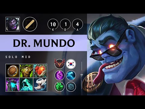 Dr. Mundo Mid vs Sylas: Triple Kill, Godlike - KR Grandmaster Patch 14.24