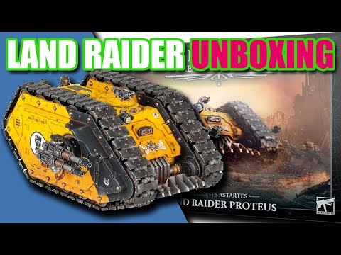 Unboxing Warhammer : A Look at the Horus Heresy Proteus Land Raider!