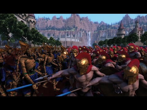 5,000 ROMANS + 5,000 SPARTANS + 5,000 WILD MEN VS 25,000 MUMMIES - UEBS MOD