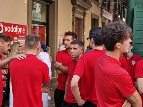 Alcuni momenti della presentazione squadra di calcio ASD Sampierdarenese