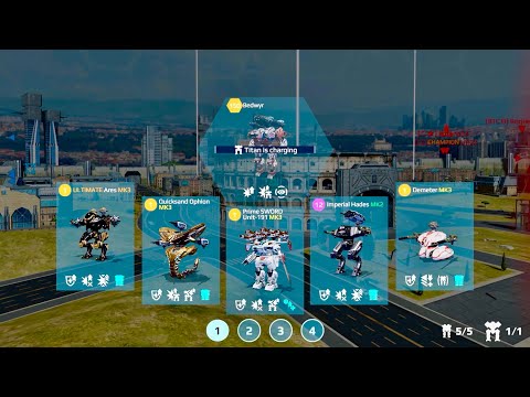 War Robots: Another Absorber Group | Ophion, Demeter, SOWRFD, Hades & UE Ares Gameplay