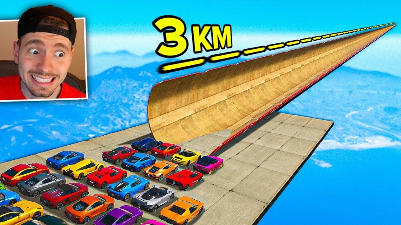 GTA V Online: 3 KM de DISTÂNCIA! VAI E VOLTA com uma RETA IMPOSSÍVEL!