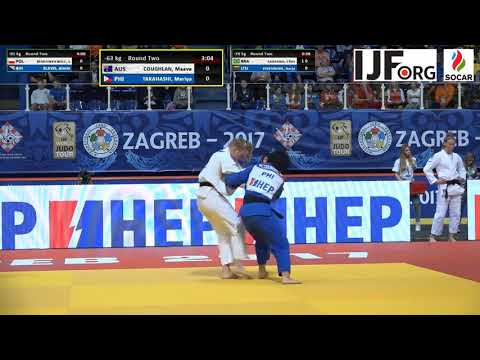 u63 COUGHLAN Maeve, AUS WOMENS, 2017 ZAGREB JUNIOR WORLD JUDO CHAMPIONSHIPS, R32
