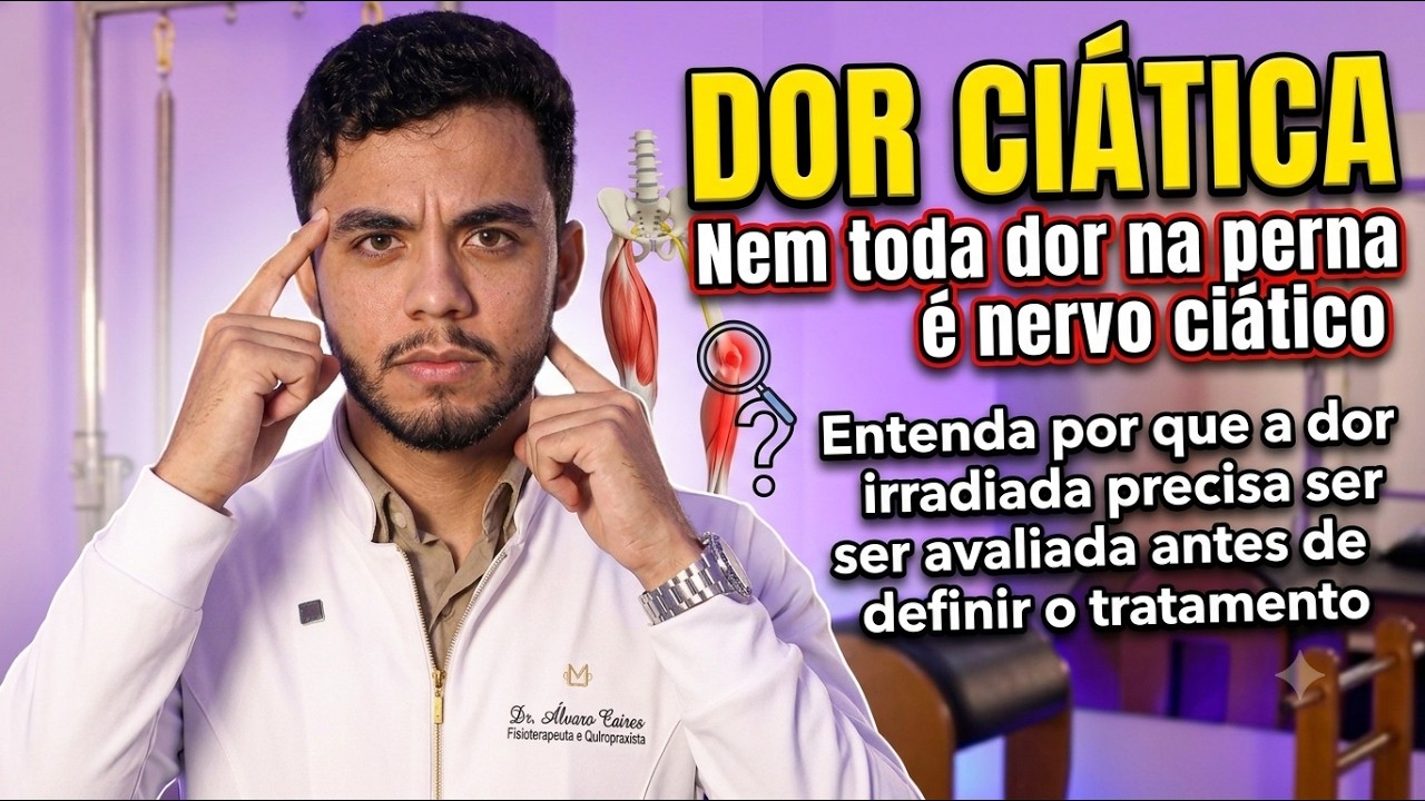 Dr. Álvaro Caires explicando dor ciática em Janaúba