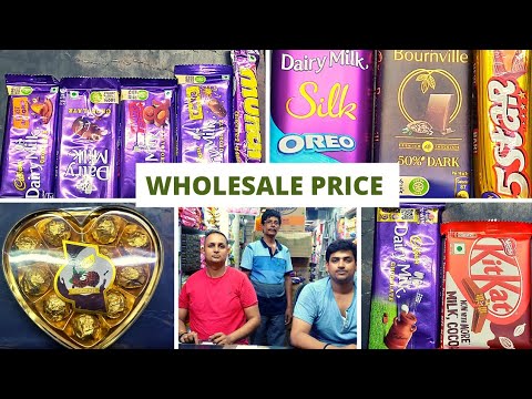 wholesale branded chocolate market in Kolkata || কলকাতায় পাইকারি ব্র্যান্ডের চকোলেটের বাজার ||