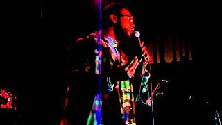 Chris Turner singing @ drom lounge for "We Got The Jazz" Brooklyn Bodega/CMJ