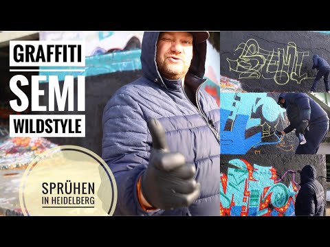 Graffiti - Semi Wildstyle sprühen in Heidelberg - Graffiti Coach