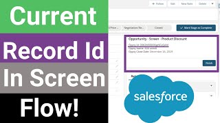 Pass Record Id into Flow from Record | Salesforce Tutorial