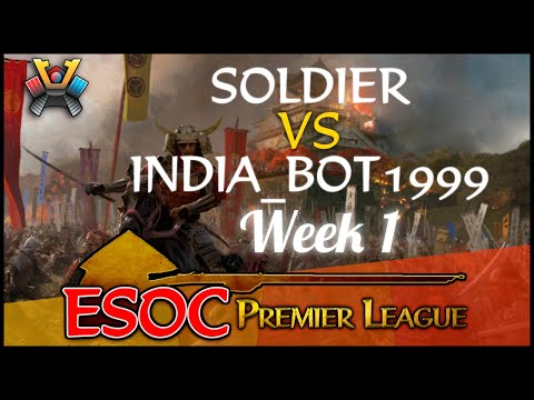 [AoE3] (MDS) SoldieR vs (CMC) India_Bot1999 − Week 1 − The ESOC Premier League  (Part 1)