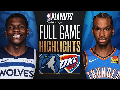 #6 TIMBERWOLVES at #1 THUNDER | FULL GAME 2 HIGHLIGHTS | May 22, 2025