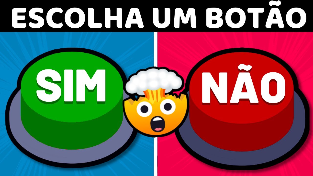 Sim ou Não🤯! Escolha um botão TikTok! DIFÍCIL DE DECIDIR 🚨| Jogo das Escolhas Quiz | Choose a button