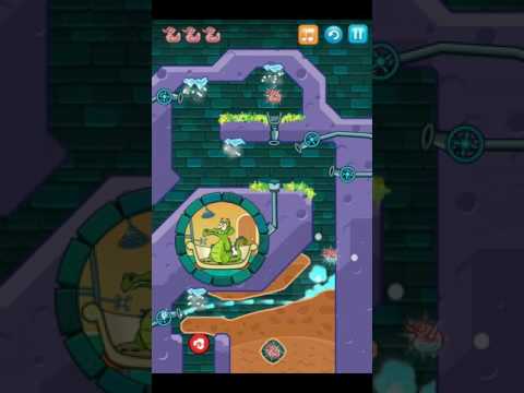 Крокодильчик Свомпи - прохождение уровня 7-19 'Подтолкни шар'