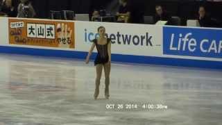 preview picture of video '2014.10.26 - At Skate America So-youn Park 박소연 Warming Up (AVI File)'