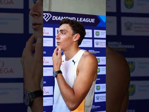 A little conversation between Jakob Ingebrigtsen 🇳🇴 & Mondo 🇸🇪 Haha 😅